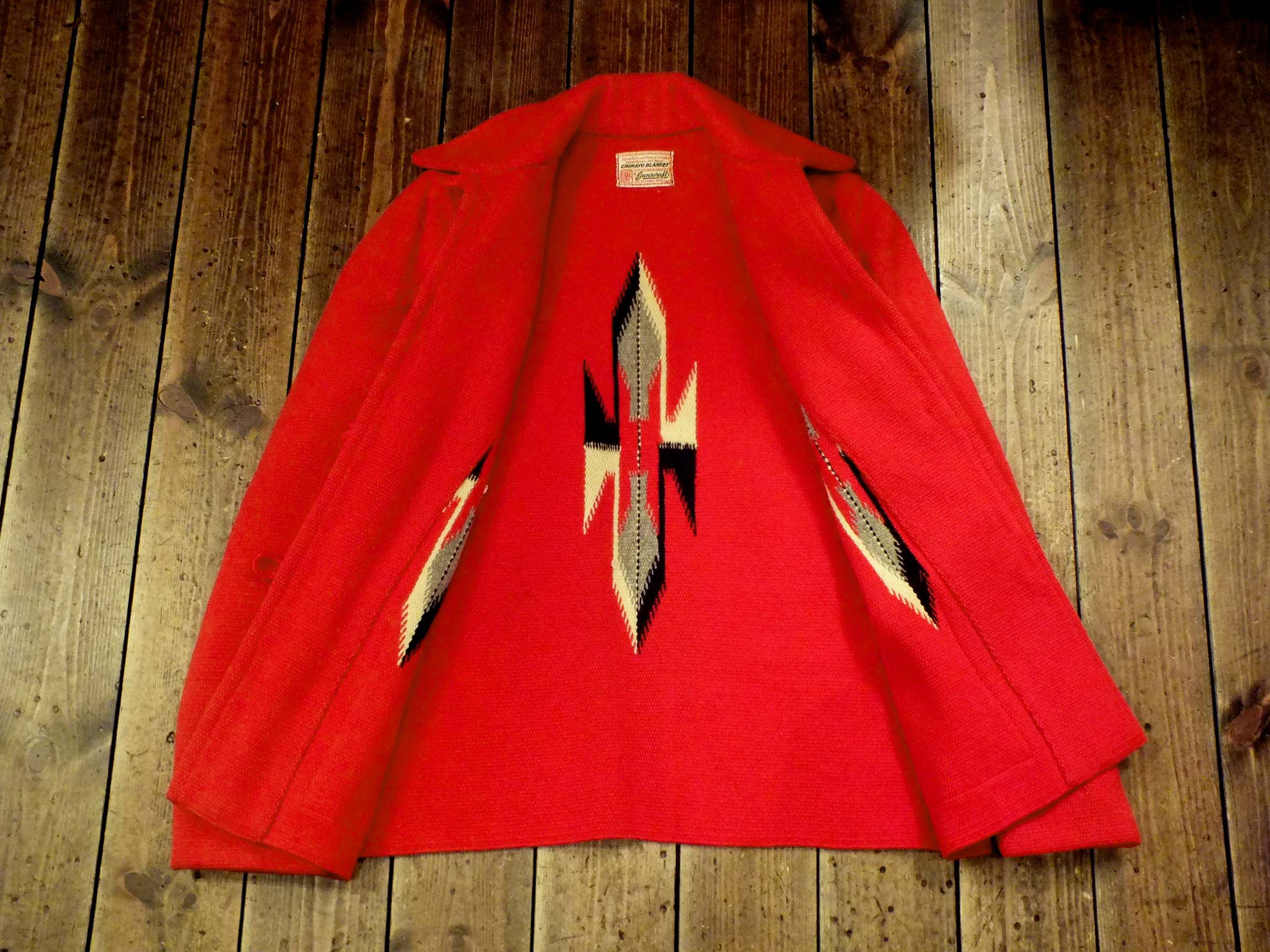 Chimayo Blanket ウールジャケット 赤 Chimayo Blanket ウール