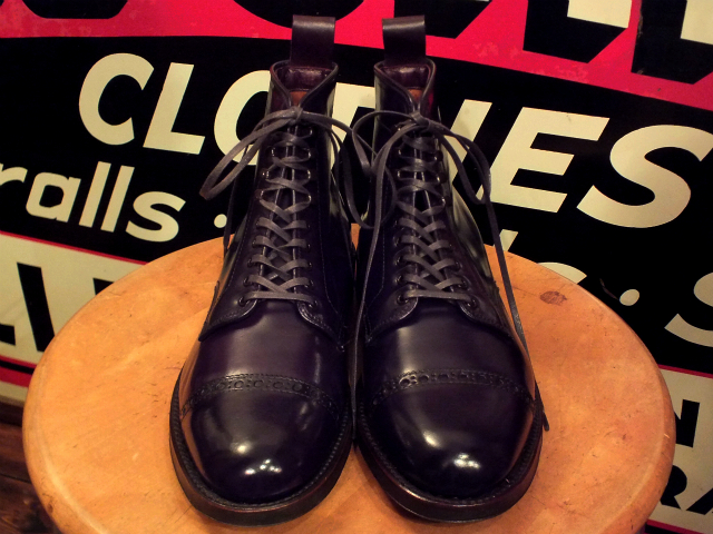 alden cordovan straight tip boot