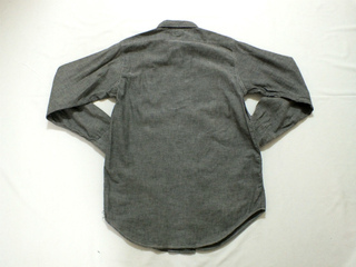 初売り グレー シャンブレーシャツ OX−HIDE (5).jpg