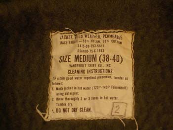 Vanderbilt Shirt Co. / Permeable Cold Weather Jacket : Cosmic