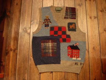 Ralph Lauren - Polo Country / Patchwork Hand Knit Sweater