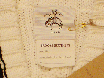 Brooks Brothers - Black Fleece / Cotton Knit Vest ＆ ブラタモリ再